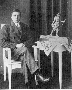 Ernst Alm med Vasaloppspriset 1922